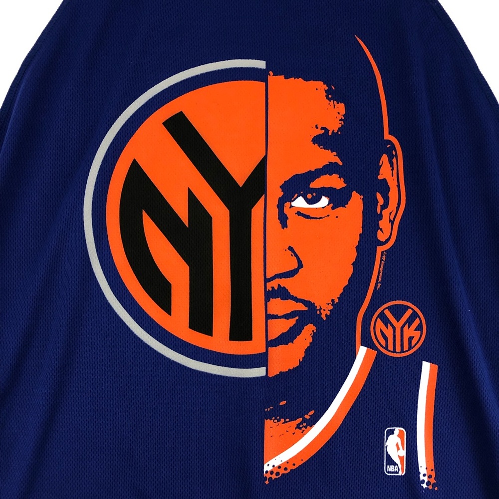 Majestic New York Knicks Carmelo Anthony T Shirt - Picture 4 of 5
